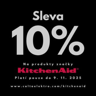 Tento týden jsme si pro vás připravili slevu 10 % na všechny spotřebiče KitchenAid! 💥 Pořiďte si ikonického pomocníka do...